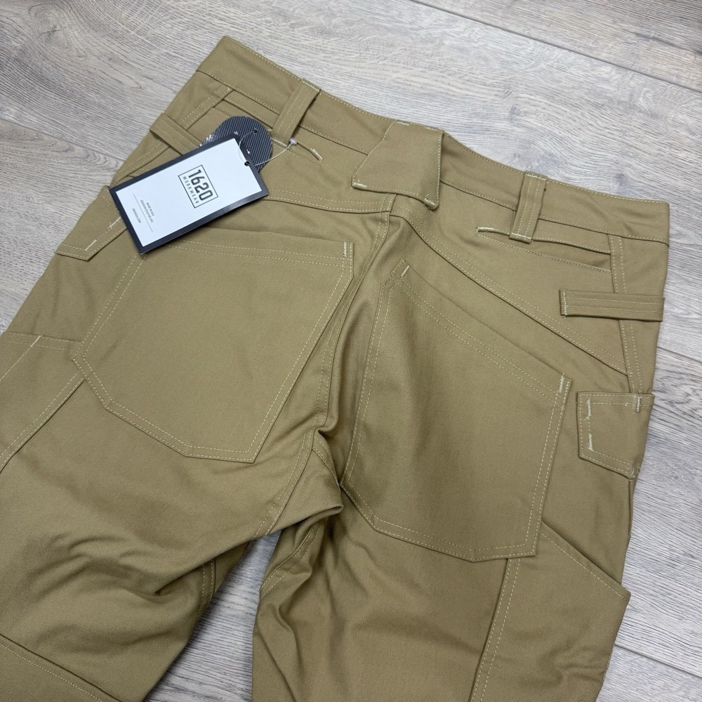 NWT 1620 Workwear Slim Fit Double Knee Utility Pant Men's Sz 34x30 Khaki Cordura